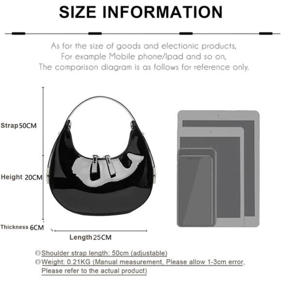 Small Purse for women, Trendy Black3 - Picture 6 of 6